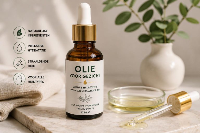 Ons Team Gezichtsolie in fles - natuurlijke olie voor je huid voor stralende en gezonde huidverzorging